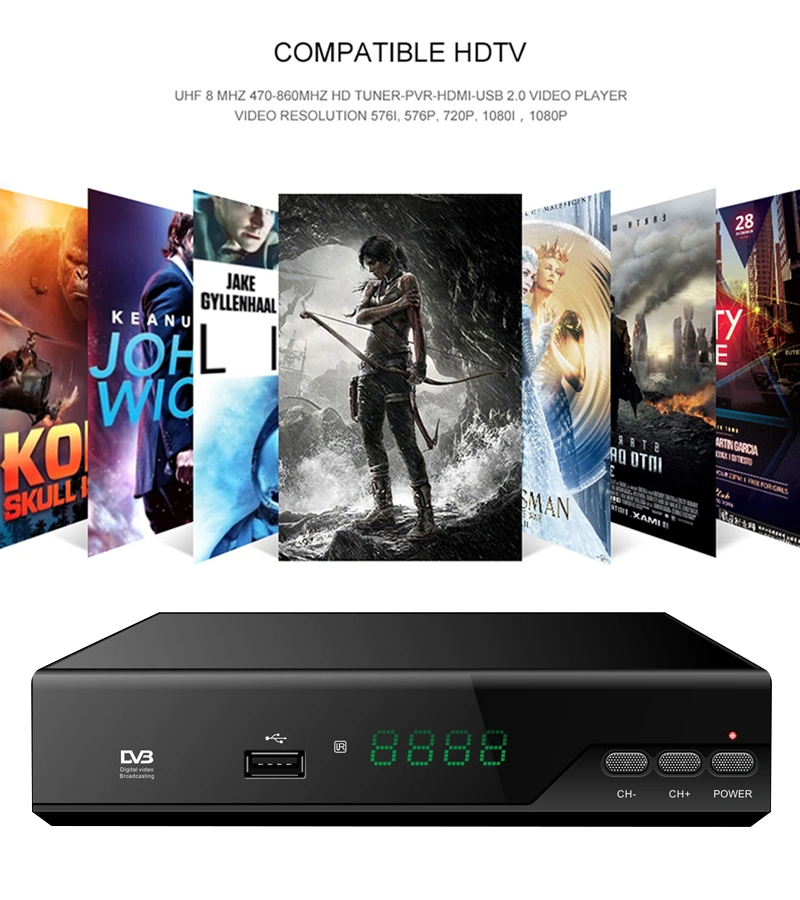 2020 Full HD Digital TV Box DVB-T2 Set Top Box