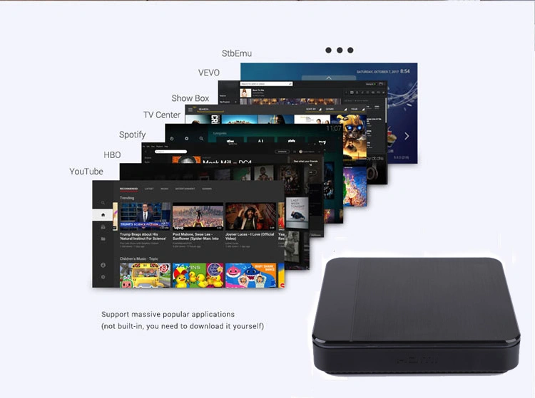 Custom Firmware 4K UHD Android TV Box IPTV Set-Top Box 4K Media Player Android OS