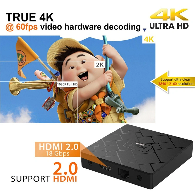 HK1 Mini TV Box Android 9.0 Smart TV Box 2.4G WiFi 4K Set Top Box