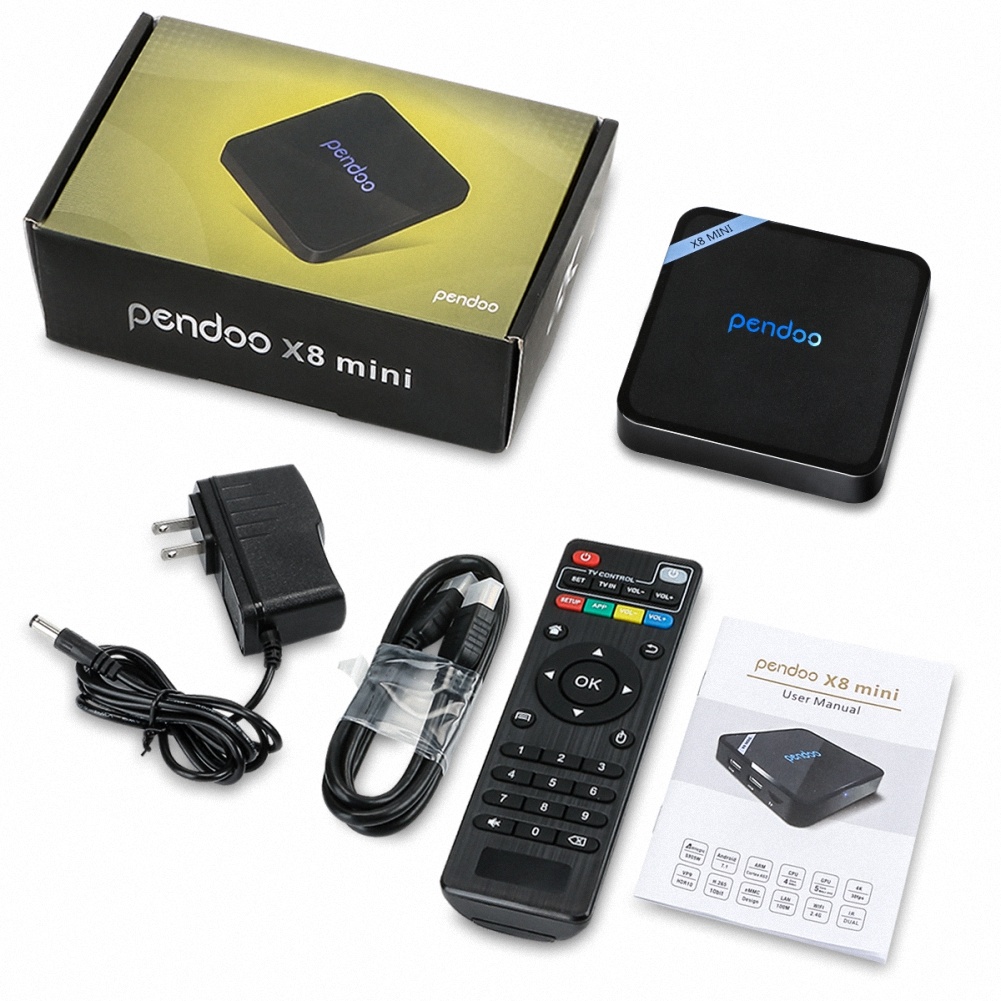 [ Amlogic S905W ] Pendoo X8 Mini S905W Android 7.1 TV Box Quad Core 4K Full HD Set Top Box