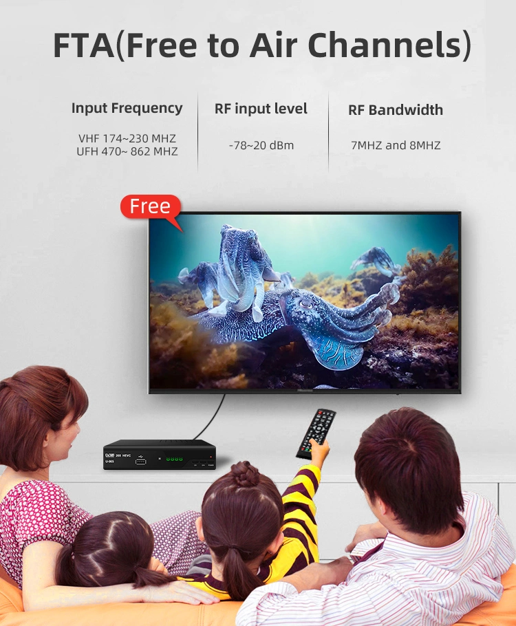 DVB-C WiFi Made in China Youtube DVB T2 Digital Set-Top Box Set Box DVB-C WiFi