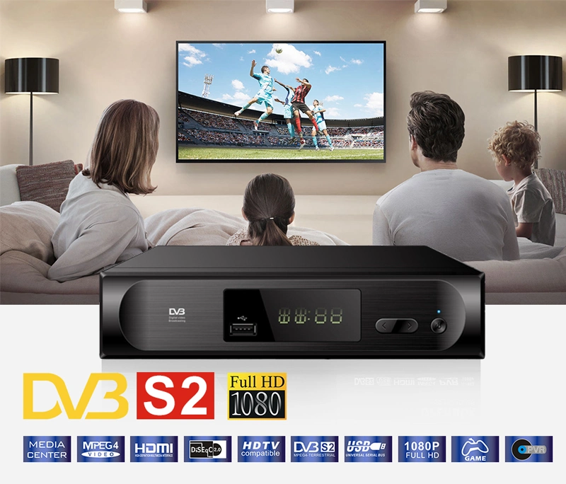 DVB-S2 Tuner Satellite Receiver 2020 Junuo China Software Upgrade MPEG4 TV Set Top Box