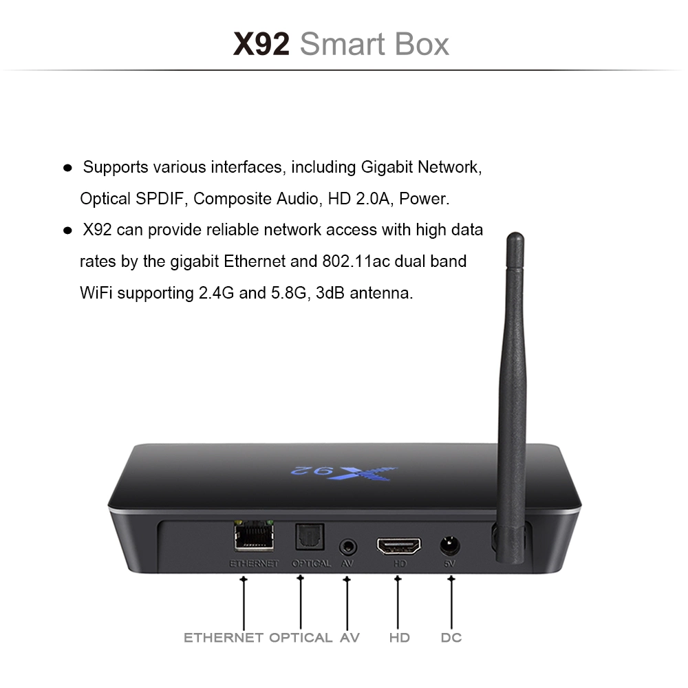 Wholesale Android Smart TV Box X92 S912 Set Top Box Media Player