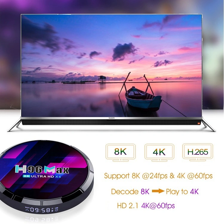 2021 New Smart TV Box H96 Max X4 Amlogic S905X4 4GB 32GB Set Top Box