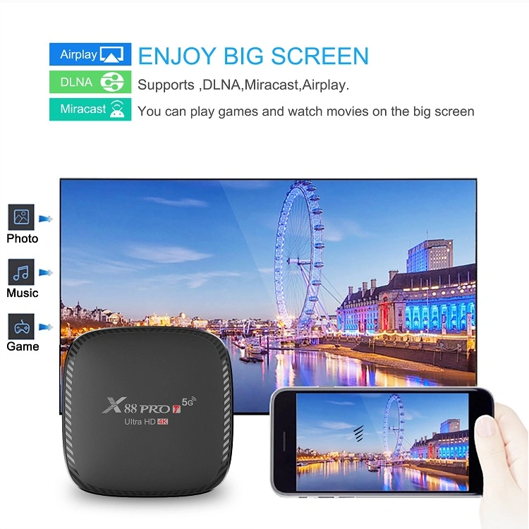 H313 X88 PRO T 2GB 16GB Android Allwinner 4K Smart TV Set Top Box