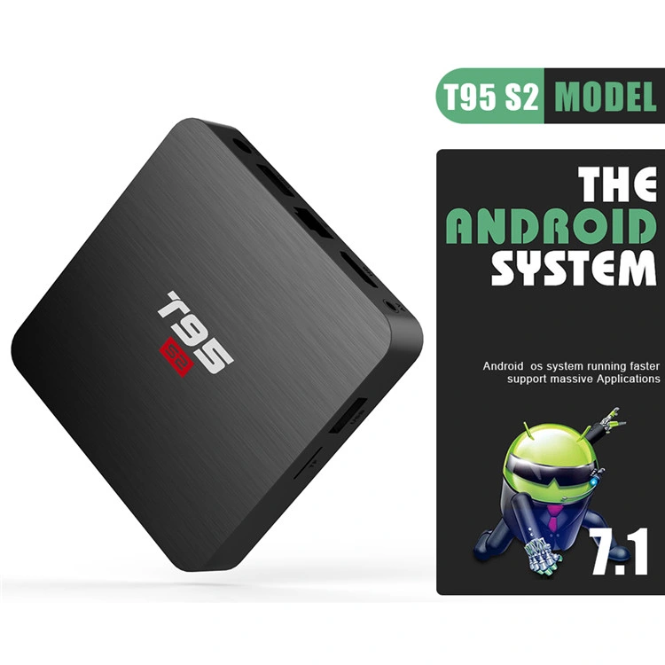 Set Top Box with WiFi Android Movies Media Player T95s2 S905W 2g 16g Media Player Set Top Box Ott TV Box