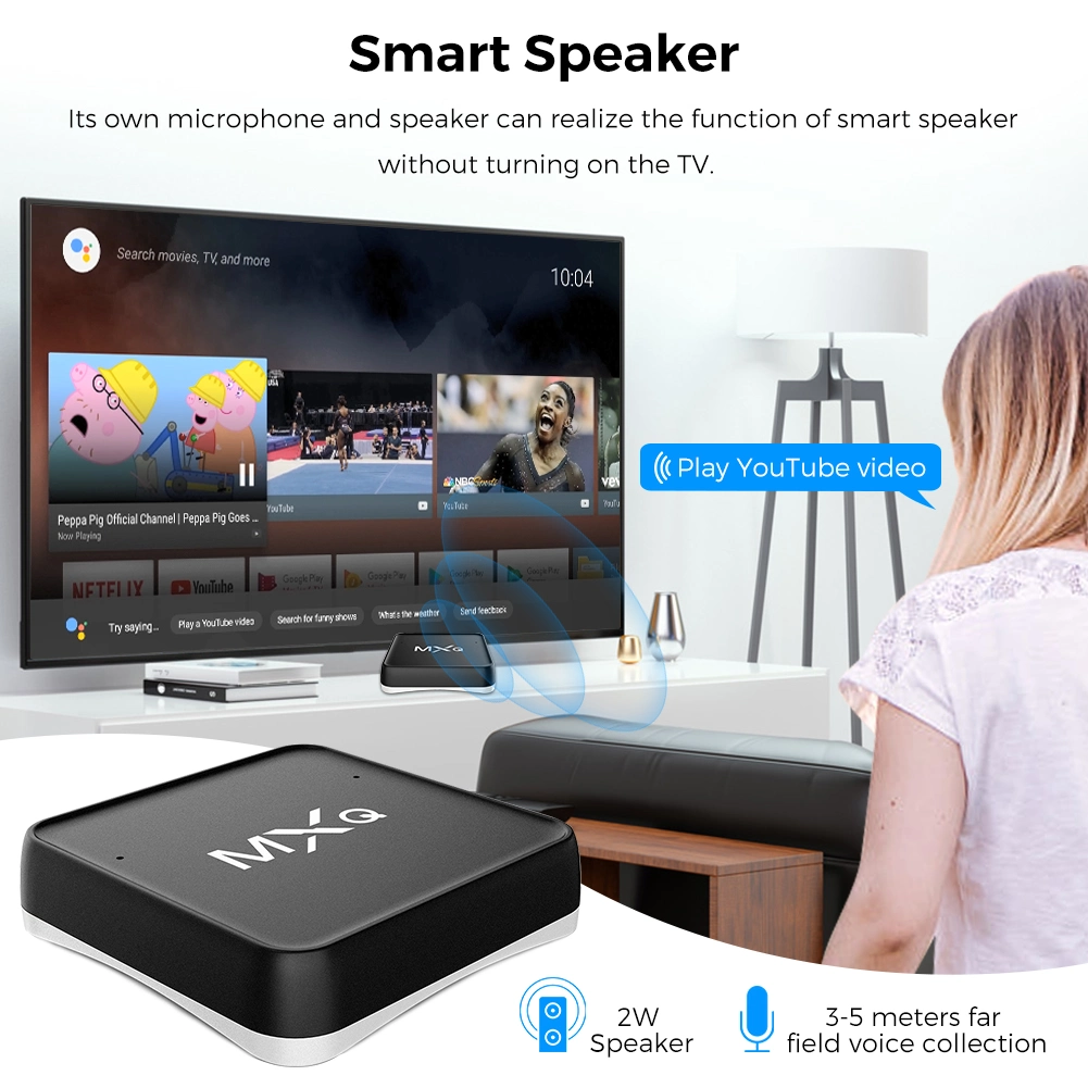 S10X Android IPTV Box S905X Voice Control Android Set Top Box 2020 HD Set Top Box 1080