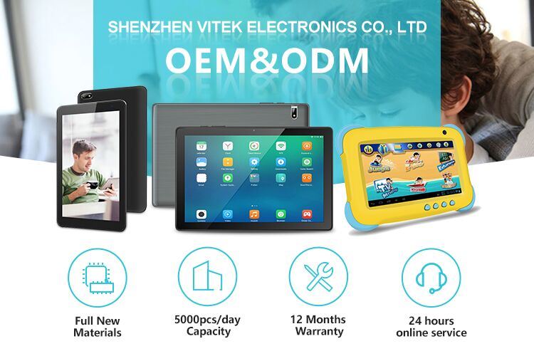 7in Android Tablet OEM Kids Learning Tabletpc with Protective Case G+G Touch Screen PC Computer