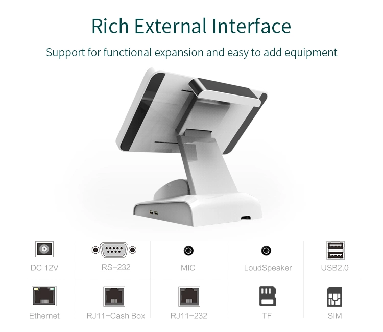 Tablet Touch Screen Cash Register POS Terminal Display Smart Computer All in One POS Machine Systems