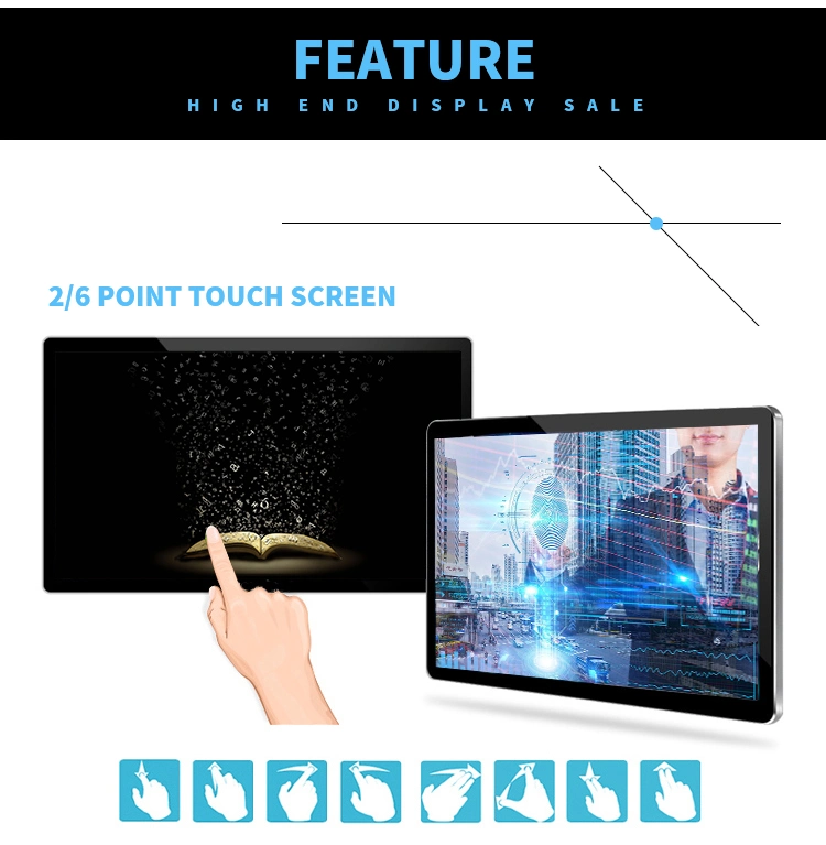 Large Size Multi 10 Points Touch 32'' Capacitive Touch Screen Monitor