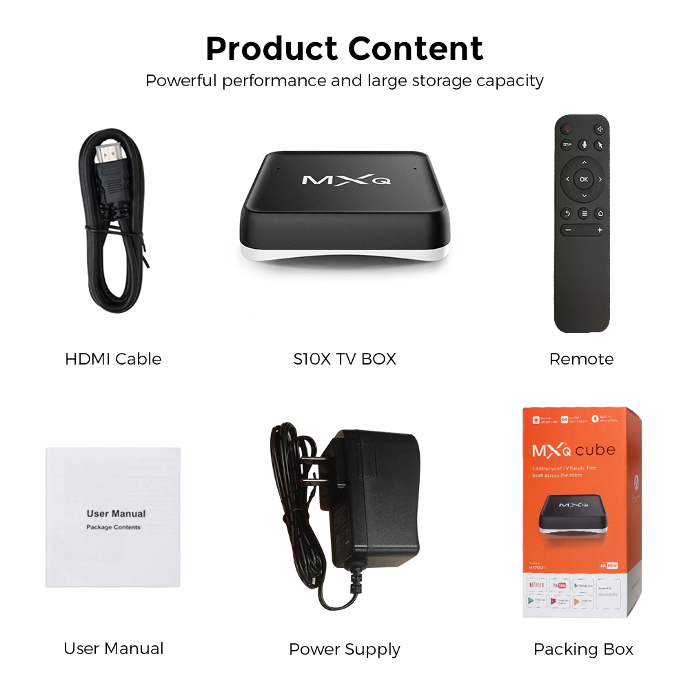S10X Android IPTV Box S905X Voice Control Android Set Top Box 2020 HD Set Top Box 1080