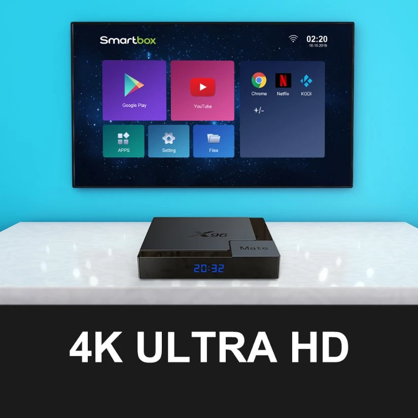 X96 Mate Mini IPTV Subscription Media Player Set Top Box Smart 4K Android TV Box
