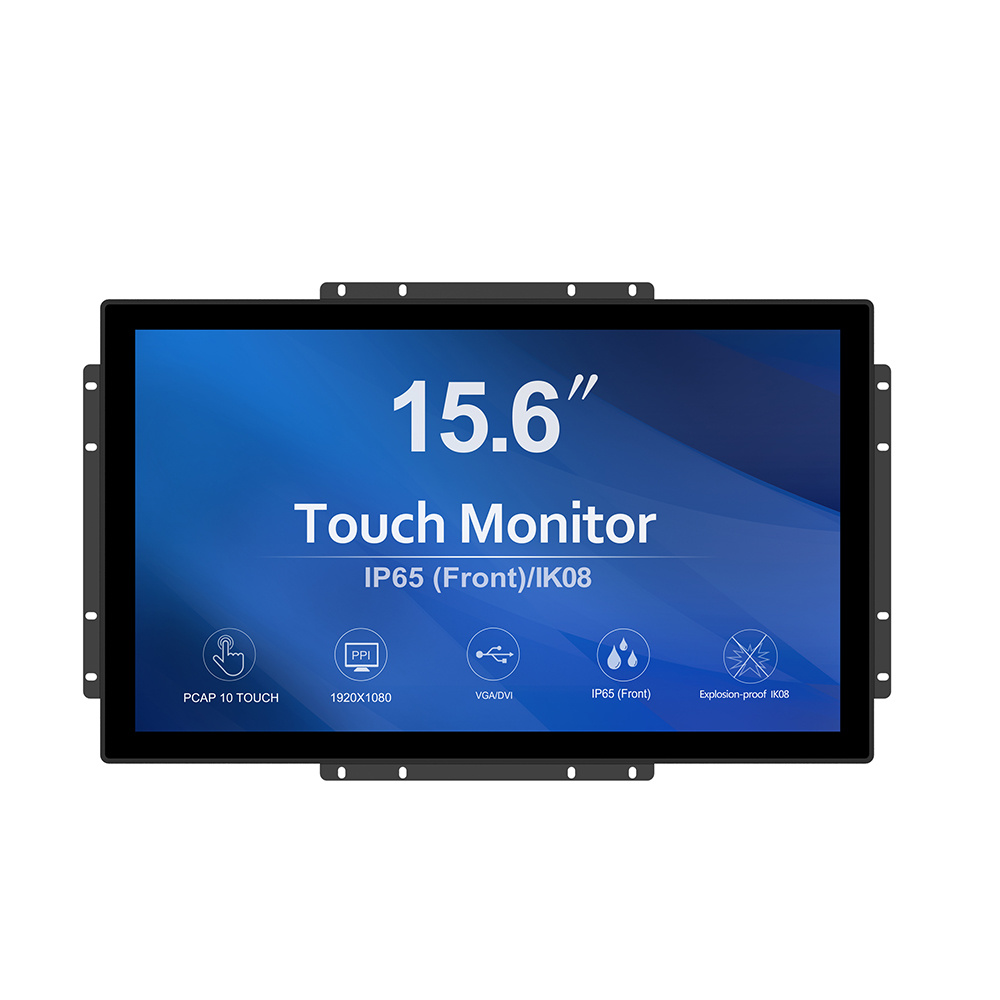 Panel Mount Open Frame Touch Monitor, 15.6