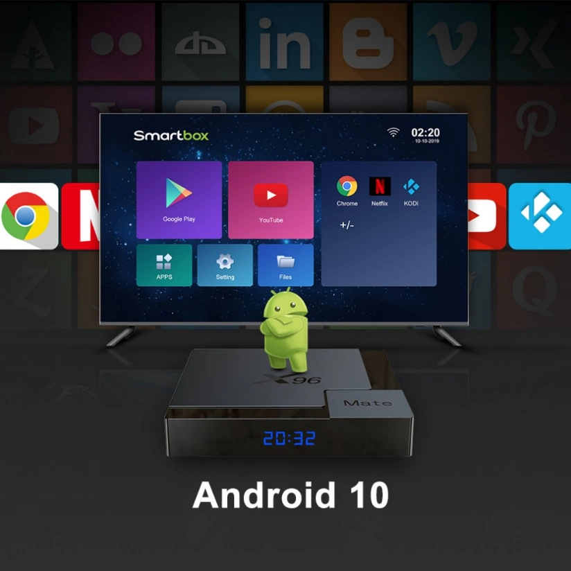 X96 Mate Mini IPTV Subscription Media Player Set Top Box Smart 4K Android TV Box