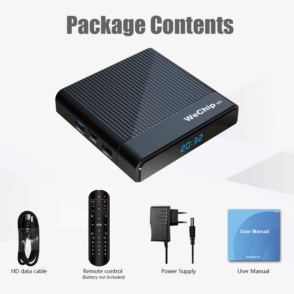New Generation Global Version Wechip Android 9.0 TV Ultra HD Set Top Box