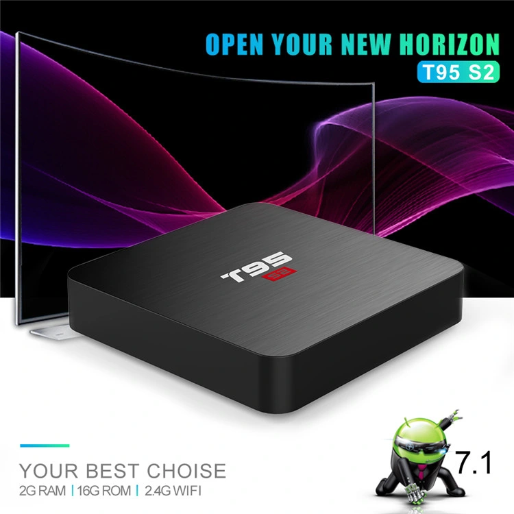 Set Top Box with WiFi Android Movies Media Player T95s2 S905W 2g 16g Media Player Set Top Box Ott TV Box