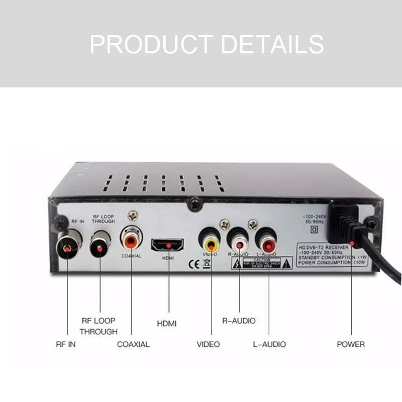 2020 Full HD Digital TV Box DVB-T2 Set Top Box