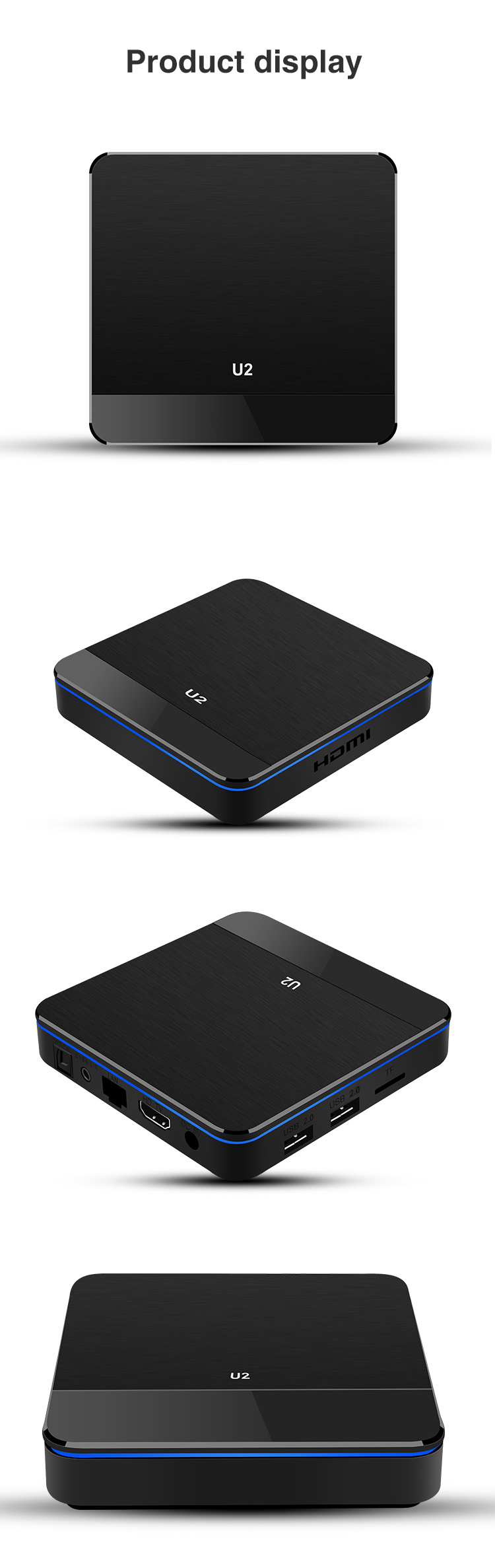 2020 Xangshi U2 Top Sale Portable Wireless Rk3228A 1 8GB 4K Smart IPTV Set Top Box