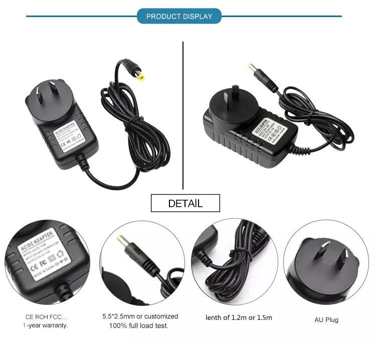 Wall Charger 15V 1.5A AC Adapter for Set top box