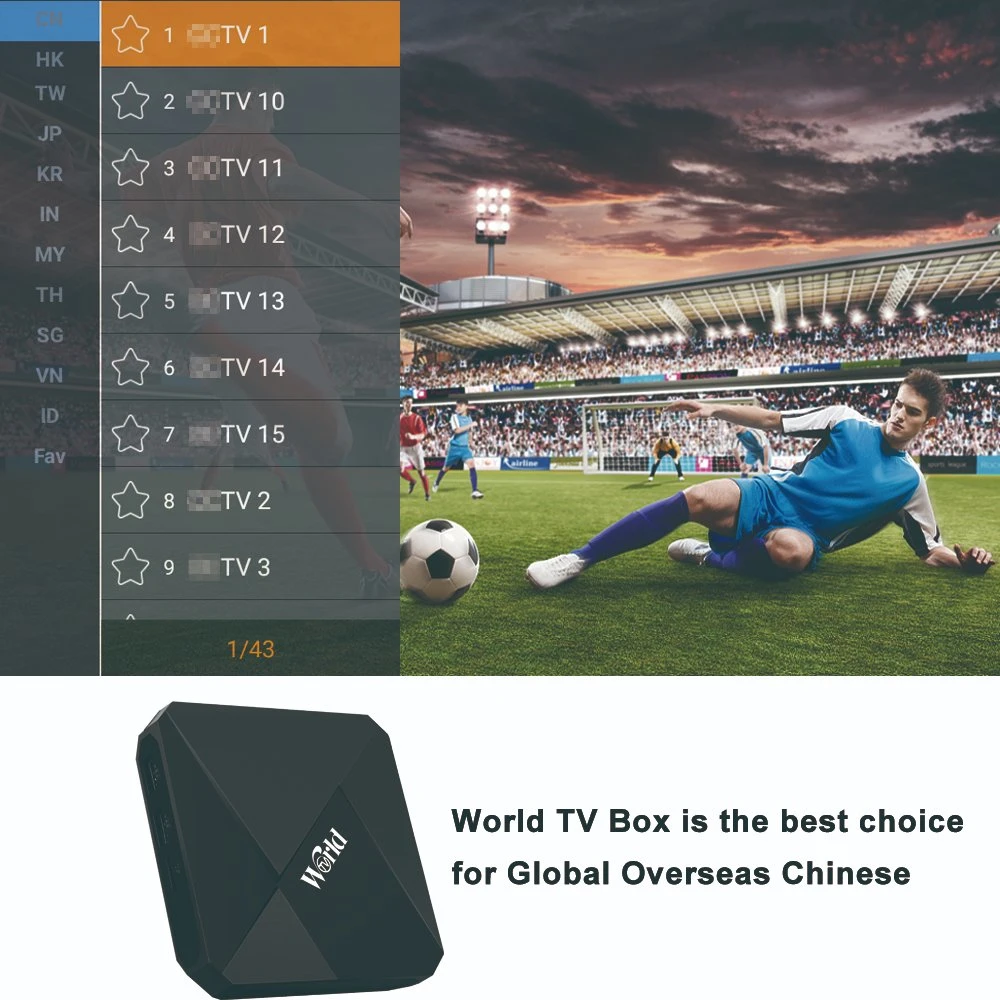 IPTV Set-Top Box World TV Box Arabic IPTV Box Free for Life Wtv PRO IPTV