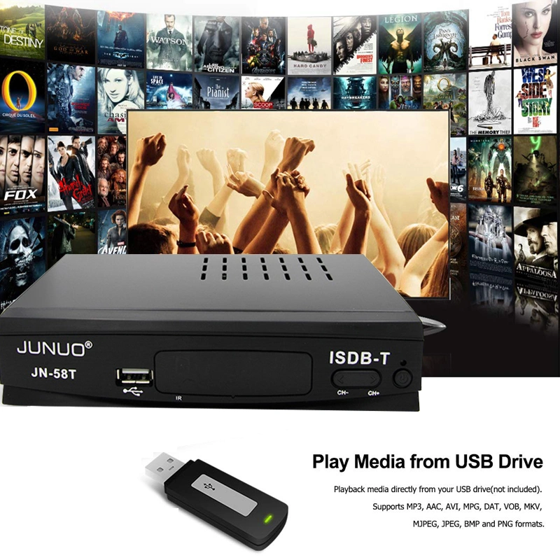PVR Ready WiFi Youtube IPTV TV Box ISDB-T Digital Set Top Box