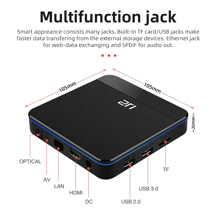 Factory Direct Supply Ota Update Wholesales Set Top Box Wireless Dual WiFi Android TV Box