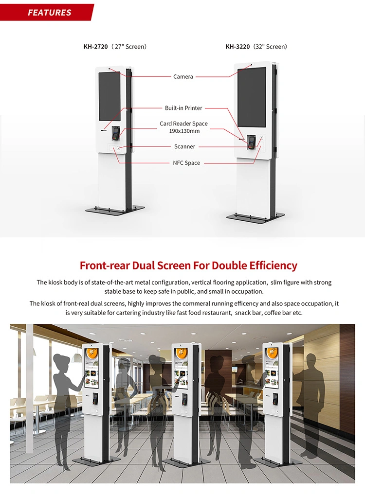China Top Manufacturer 43 Inch Floor Standing All in One PC Touch Screen Kiosk 1080P Advertising