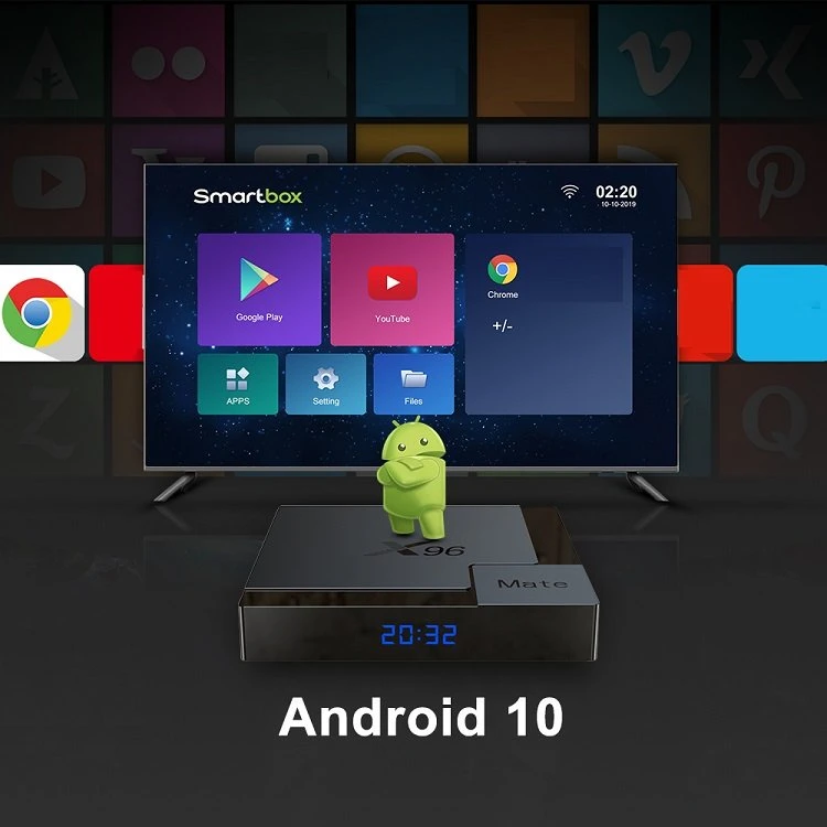 2020 Latest TV Box X96 Mate H616 Quad Core Android 10 OS Smart Set Top Box