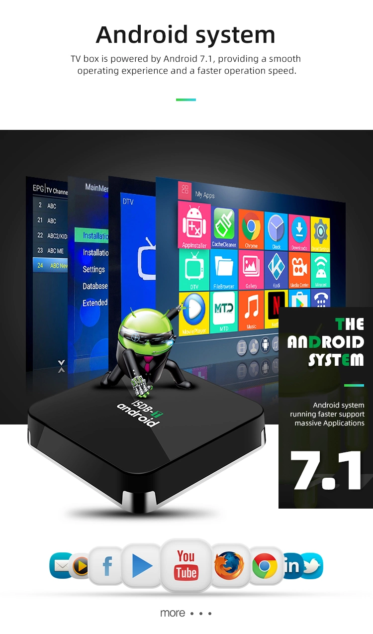 Ott Android TV Box Digital HD Set Top Box ISDB-T Brazil Set Top Box
