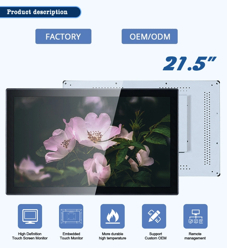 21.5 Inch LCD Display Capacitive Touch Screen LCD Monitor