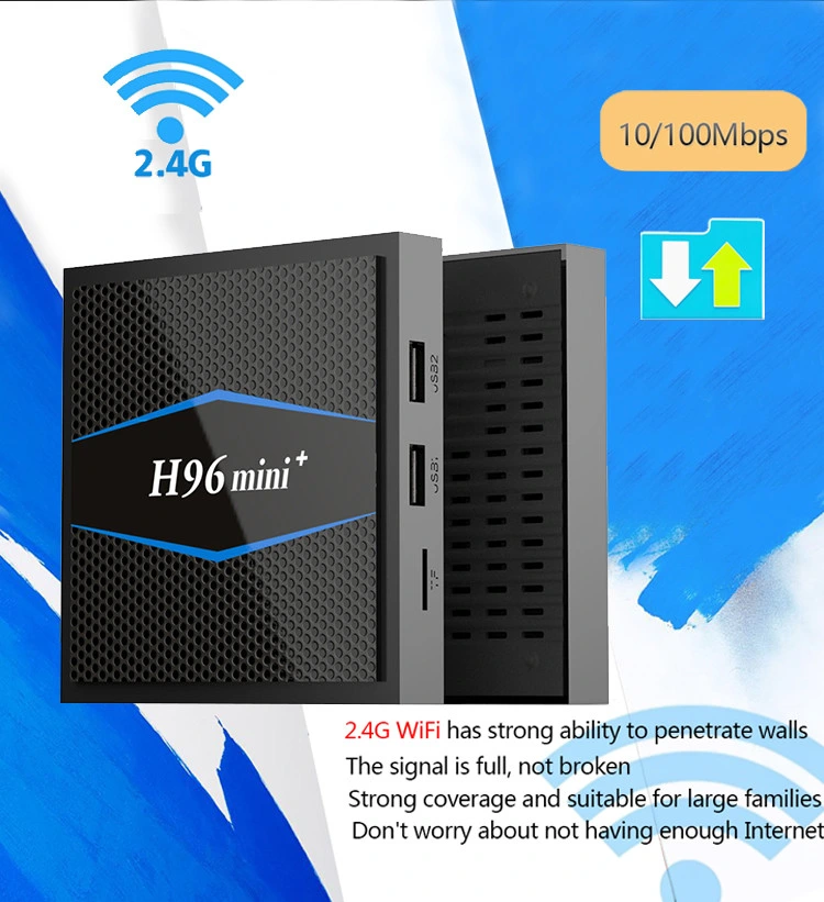 4K HD Video TV Box H96 Mini+ S905W 2g 16g Digital HD Set Top Box Android TV Box Digital Satellite Receiver Android 7.1