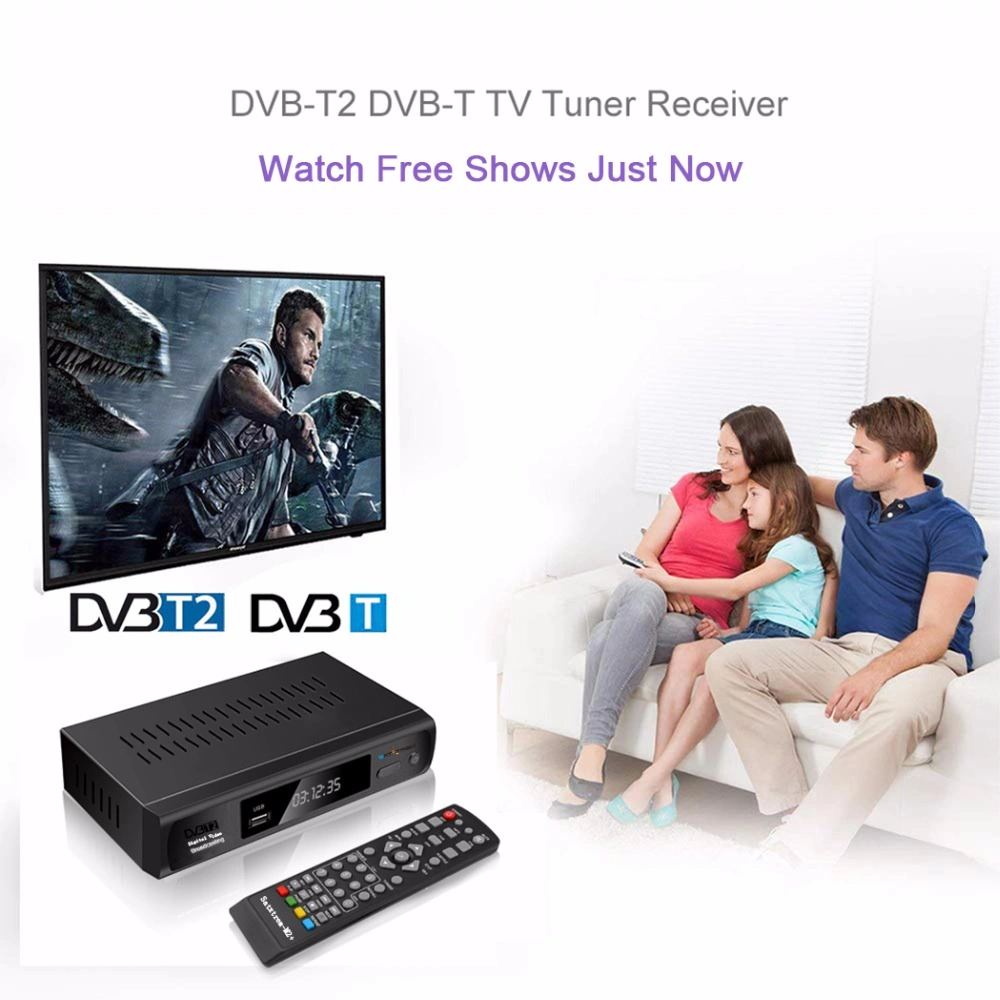 Digital TV Box DVB-T2 Set Top Box Support WiFi Youtube