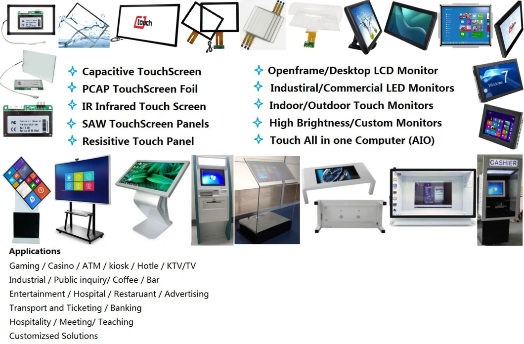 Touchscreen Panel Tablet PC 12.1inch Industrial Pcap Capacitive Monitor PC Whiteboard Smart Board Touch Glass