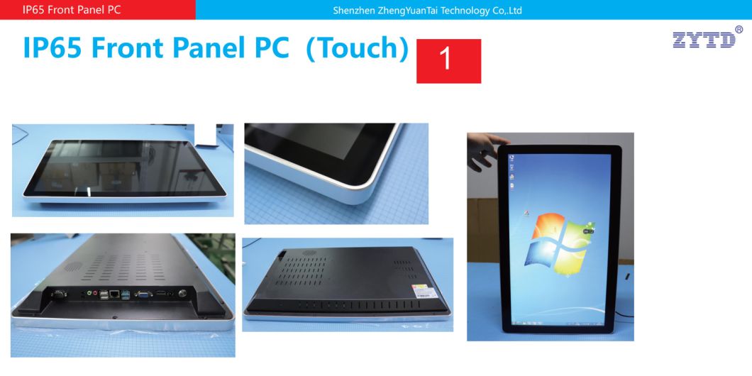 23.6inch Industrial HMI All in One Touch Panel PC with Linux and Windows