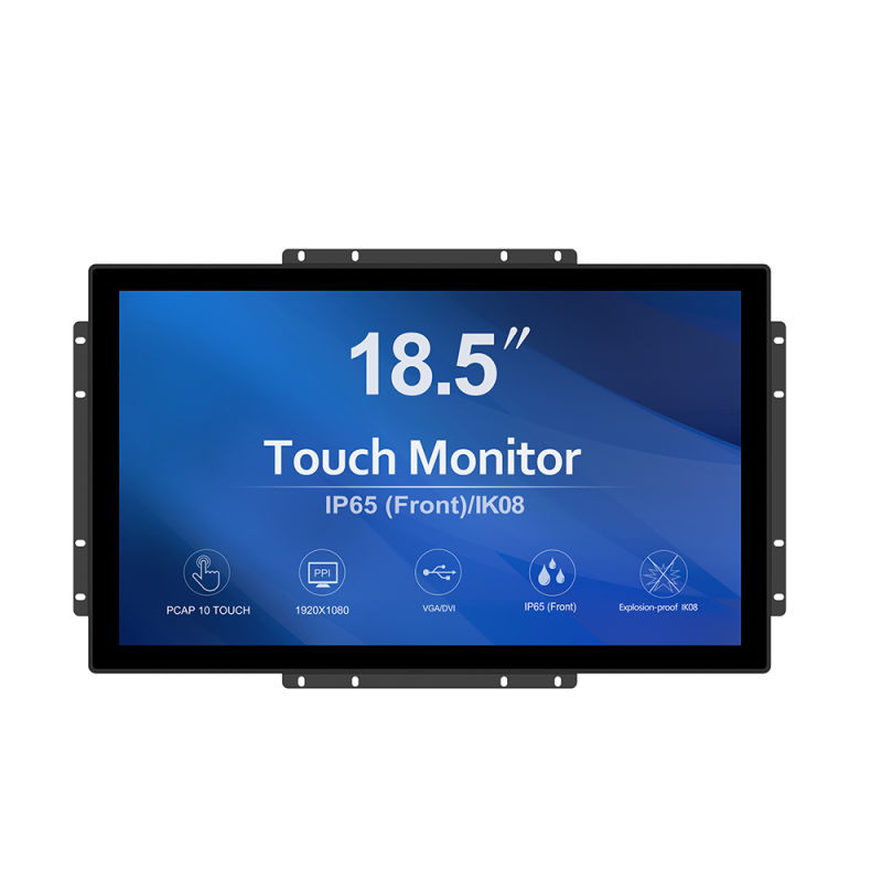 18.5'' Capacitive Touch Screen Monitor 10 Points Shenzhen Factory Cheap 10 Points USB HMI LCD Pcap Touch Screen Monitor