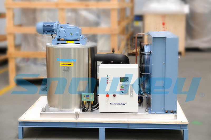 15000kgs PLC Controller Refcomp Compressor Flake Ice Machine