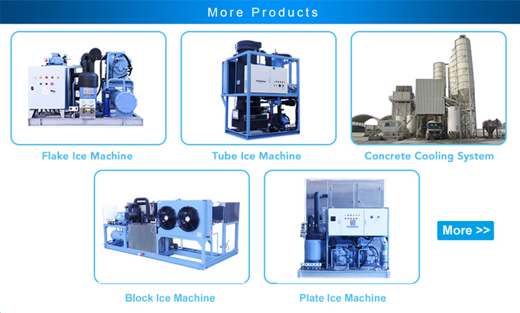Automatic PLC Controller Water-Cooled Slurry Ice Machine Plant System 3 T/D-37.5 T/D