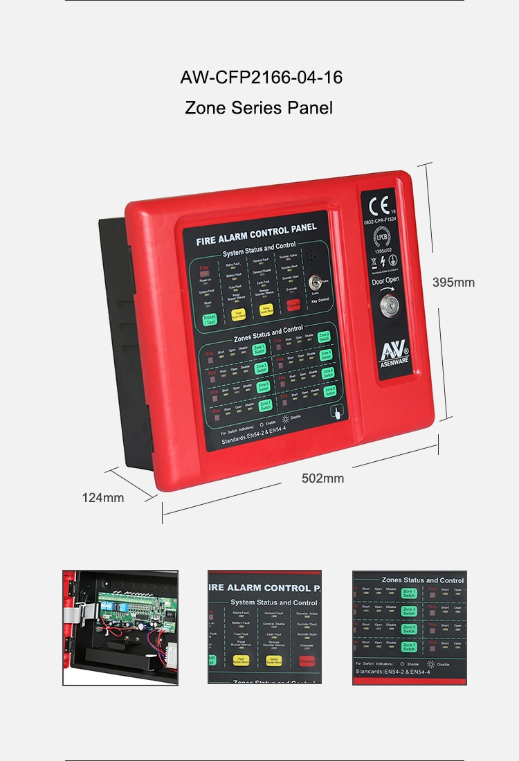 New Conventional Alarm Control Panel, Fire Detection Alarm System Control Panel