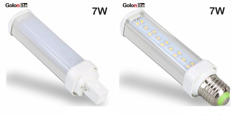 High Lumens Good Quality LED PLC Light E27 E26 G23-2 G24q G24D 7W LED Pl Lamp
