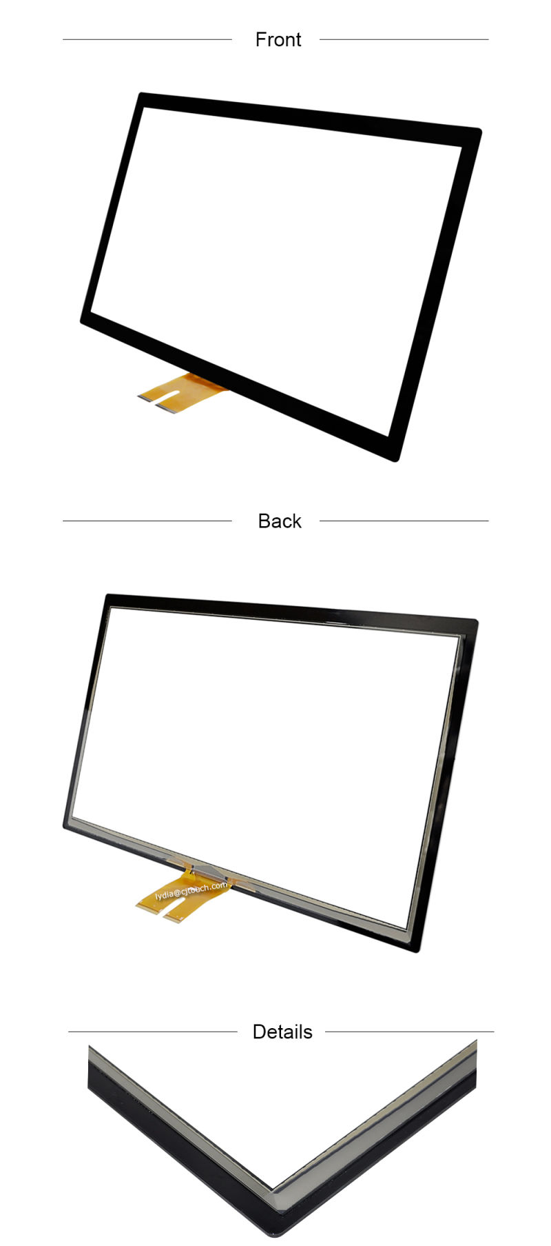 Cjtouch 27 Inch Capacitive Touch Screen Panel/Pcap Touch Screen/Large Touch Screen Panel