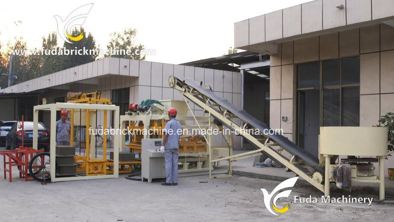 Qt4-25 PLC Control Automatic Concrete Block Making Machine