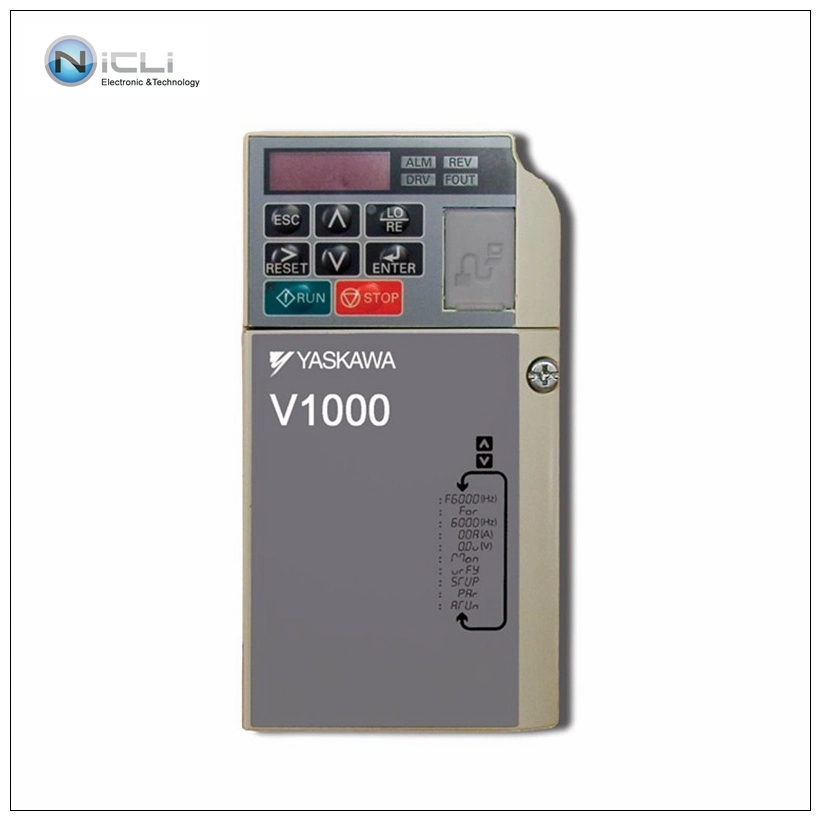 Yaskawa Variable Frequency Drive VFD V1000 Converter Inverter AC 200V Three-Phase Cimr-Vb2a0010bba 1.5kw