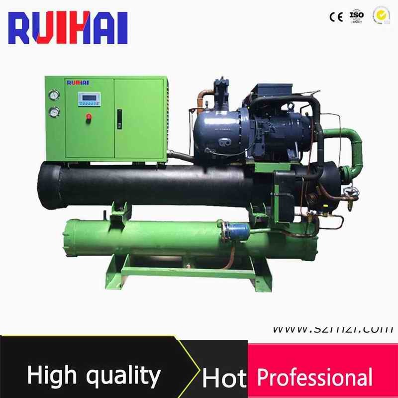 Rht-060ws Screw Semi-Hermetic Industrial Water Cooled Chiller with PLC Controller