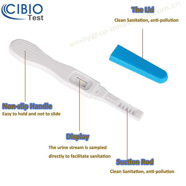 New Innovation for Pregnancy, Medical Supplies FDA Approved Midstream Urine Pregnancy Test