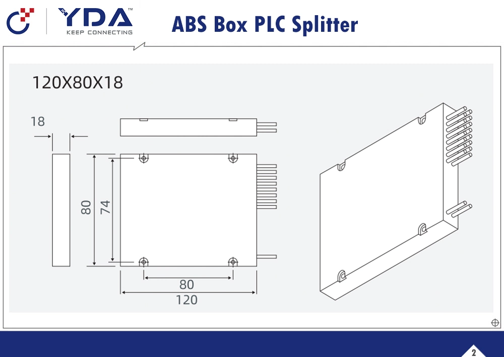 FTTH Sc/Upc 1X64 Fiber Optic PLC Splitter/ABS Module PLC Splitter/ABS Box PLC Splitter