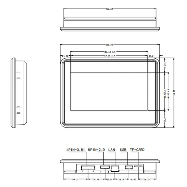Shenzhen Factory Price 7.0 Inch 800*480 HMI Touch Screen Uart TFT LCD Module