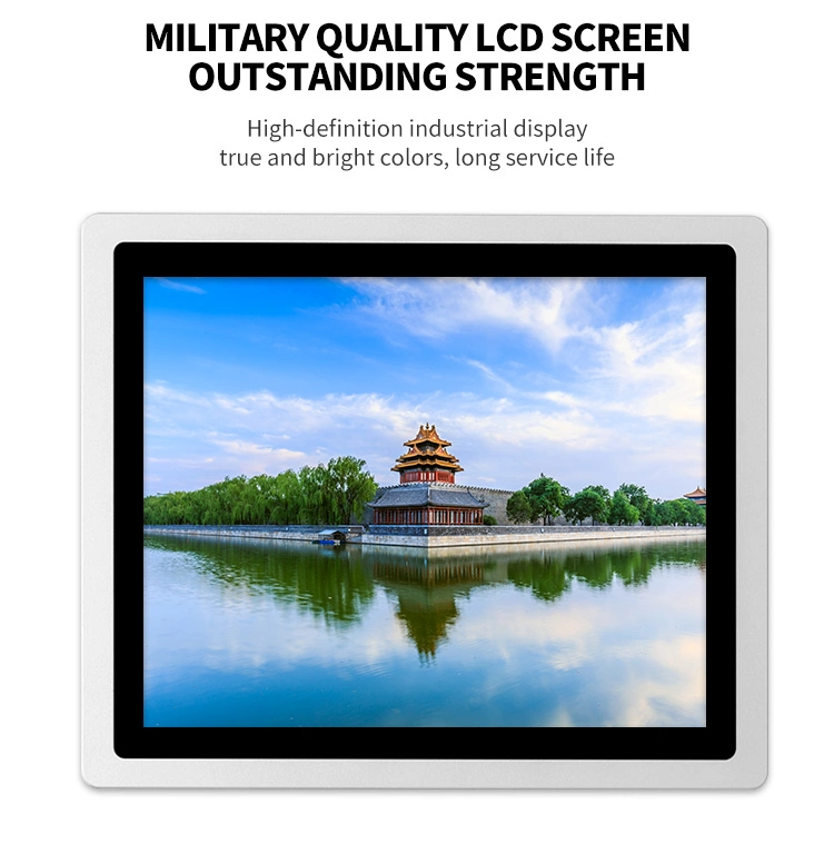 17 Inch Tempered Glass OEM HMI COM J1900 I3 I5 I7 Industrial Monitor Touch Industrial Panel