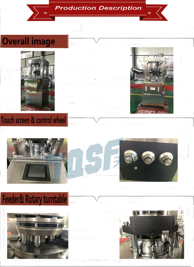 Zps-10 Rotary Tablet Press Machine with PLC Touch Screen