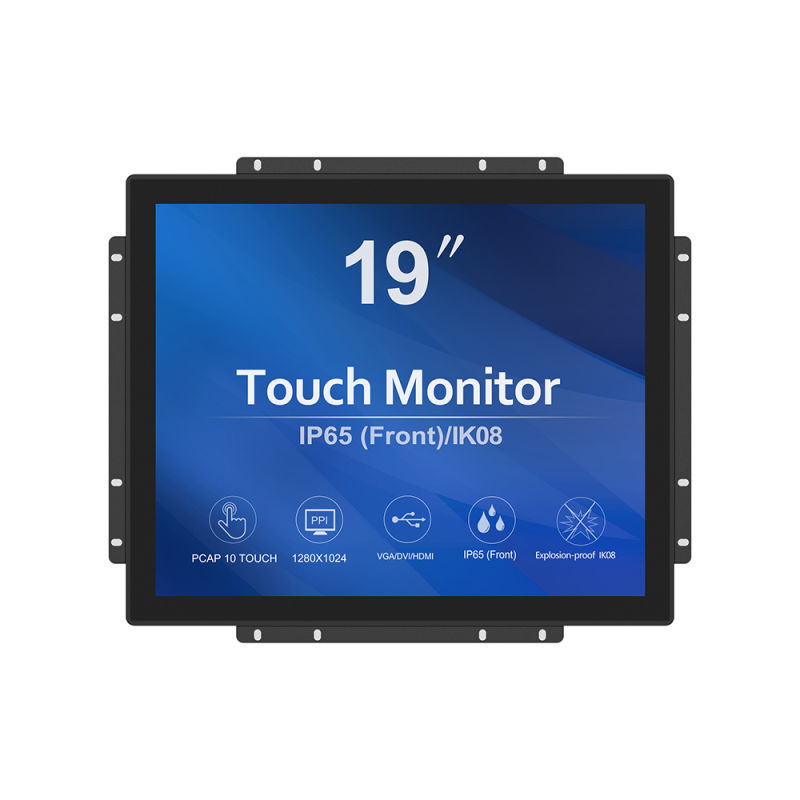 19'' Capacitive Touch Screen Monitor 10 Points Shenzhen Factory Cheap 10 Points USB HMI LCD Pcap Touch Screen Monitor