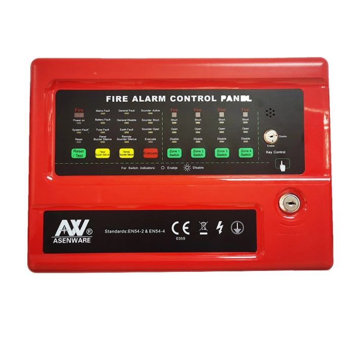 2 Wired Conventional Fire Alarm Control Panel GSM Control Panel